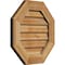 Ekena Millwork Octagonal Gable Vnt Non-Functional Western Red Cedar Gable Vnt w/Decorative Face Frame, 20"W x 20"H GVWOC20X2002RDUWR - alternate 3